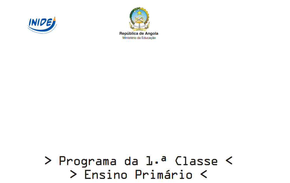 Programa da 1ª Classe em PDF - Ensino Primário (Angola)