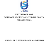 SEBENTA DE ELECTRICIDADE E MAGNETISMO - E. TIVANE