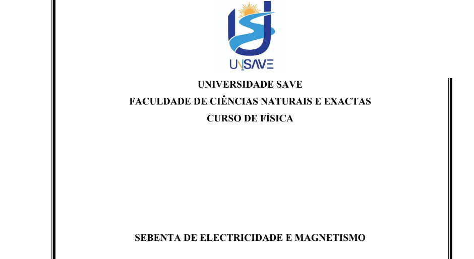 SEBENTA DE ELECTRICIDADE E MAGNETISMO - E. TIVANE