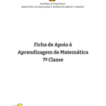 Baixar Livro de Matemática 7ª classe [Ficha de Aprendizagem] Moçambique PDF