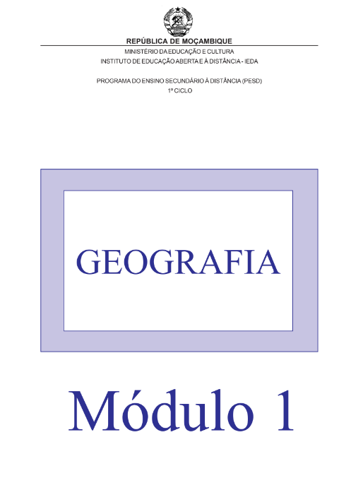 Baixar Módulo de Geografia 9ª classe [PESD] Moçambique PDF