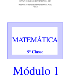 Baixar Módulo de Matemática 9ª classe [PESD] Moçambique PDF