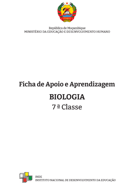 Livro de Biologia 7ª classe [Ficha de Aprendizagem] Moçambique