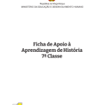 Livro de Historia 7ª classe [Ficha de Aprendizagem] Moçambique