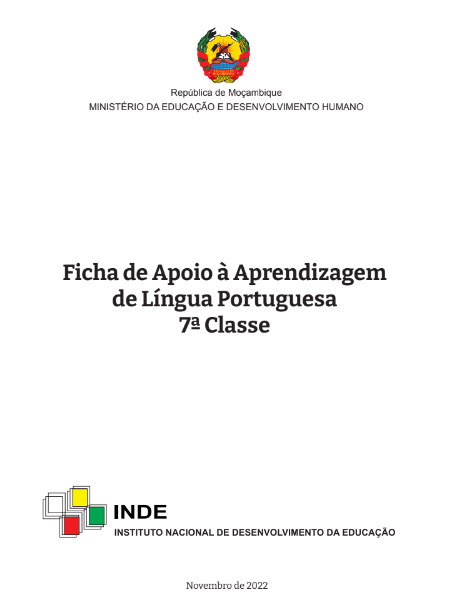 Livro de Português 7ª classe [Ficha de Aprendizagem] Moçambique