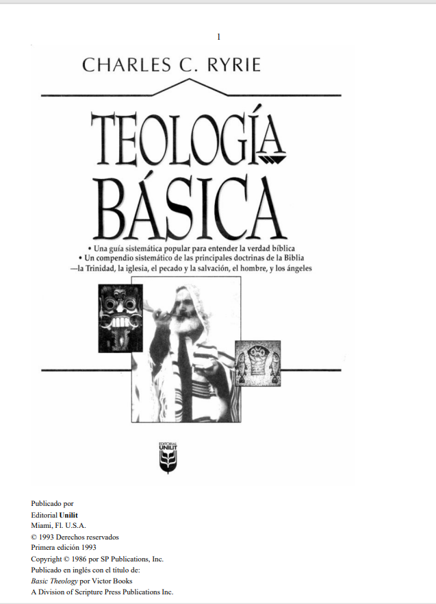 TEOLOGÍA BÁSICA - CHARLES C. RYRIE (Livro em PDF)