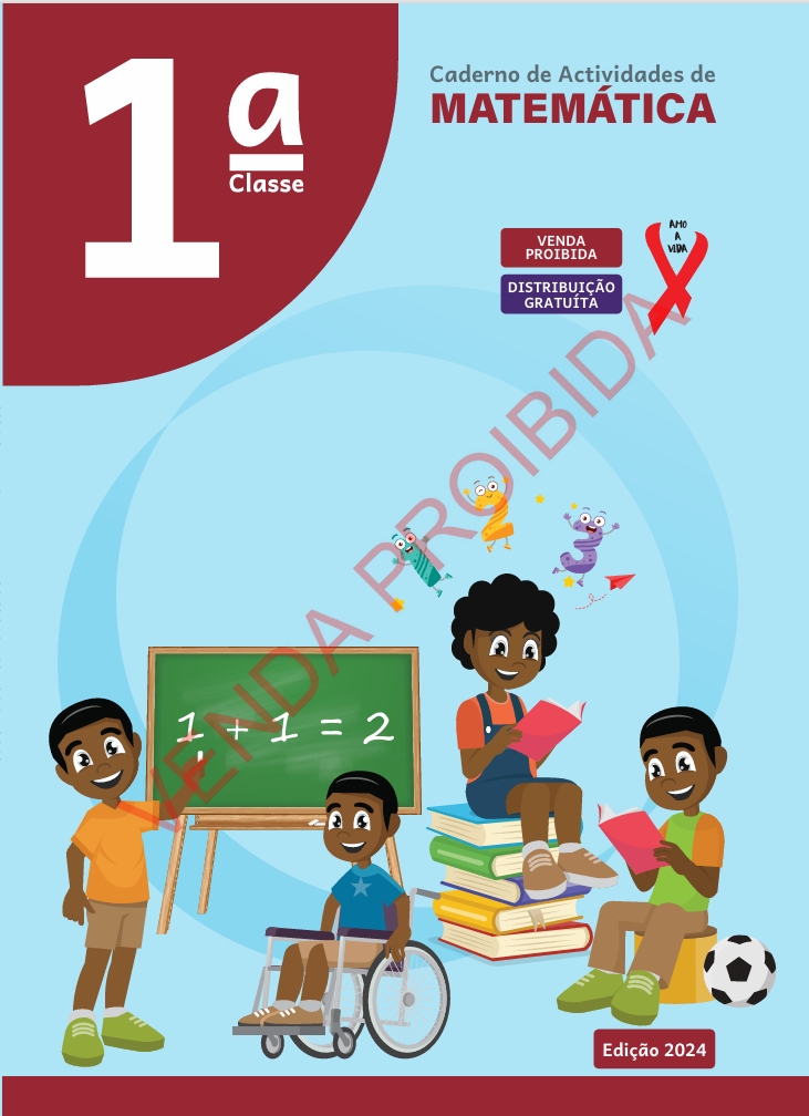 Caderno de Actividades de Matemática da 1ª Classe - MEC Moçambique 2024 em PDF