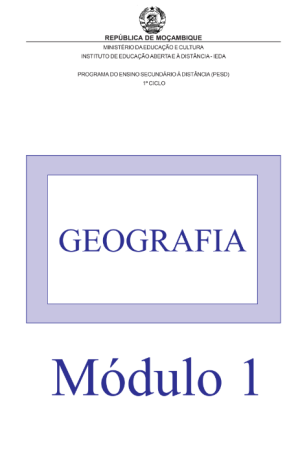 Baixar Módulo de Geografia 9ª classe [PESD] Moçambique PDF