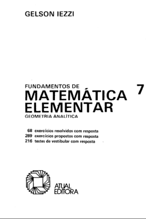 Fundamentos de Matemática Elementar Volume 7 Geometria Analítica