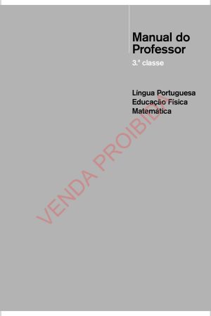 Manual do Professor da 3ª Classe – MEC Moçambique em PDF