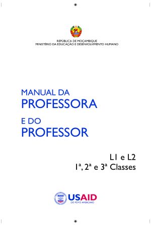 Manual do Professor L1 e L2 da 3ª Classe em PDF
