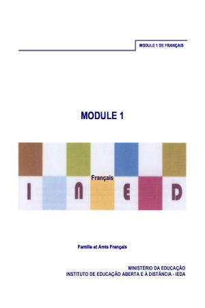 Módulo 1 de Francês do 2º Ciclo _