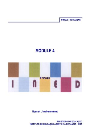 Módulo 4 de Francês do 2º Ciclo _