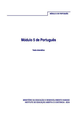 Módulo 5 de Português do 2º Ciclo