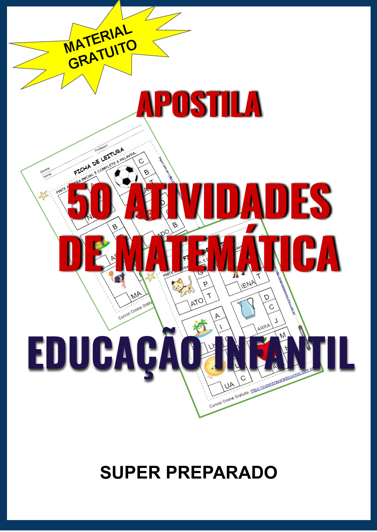 Apostila de 50 Exercícios de Matemática 1ª Classe PDF