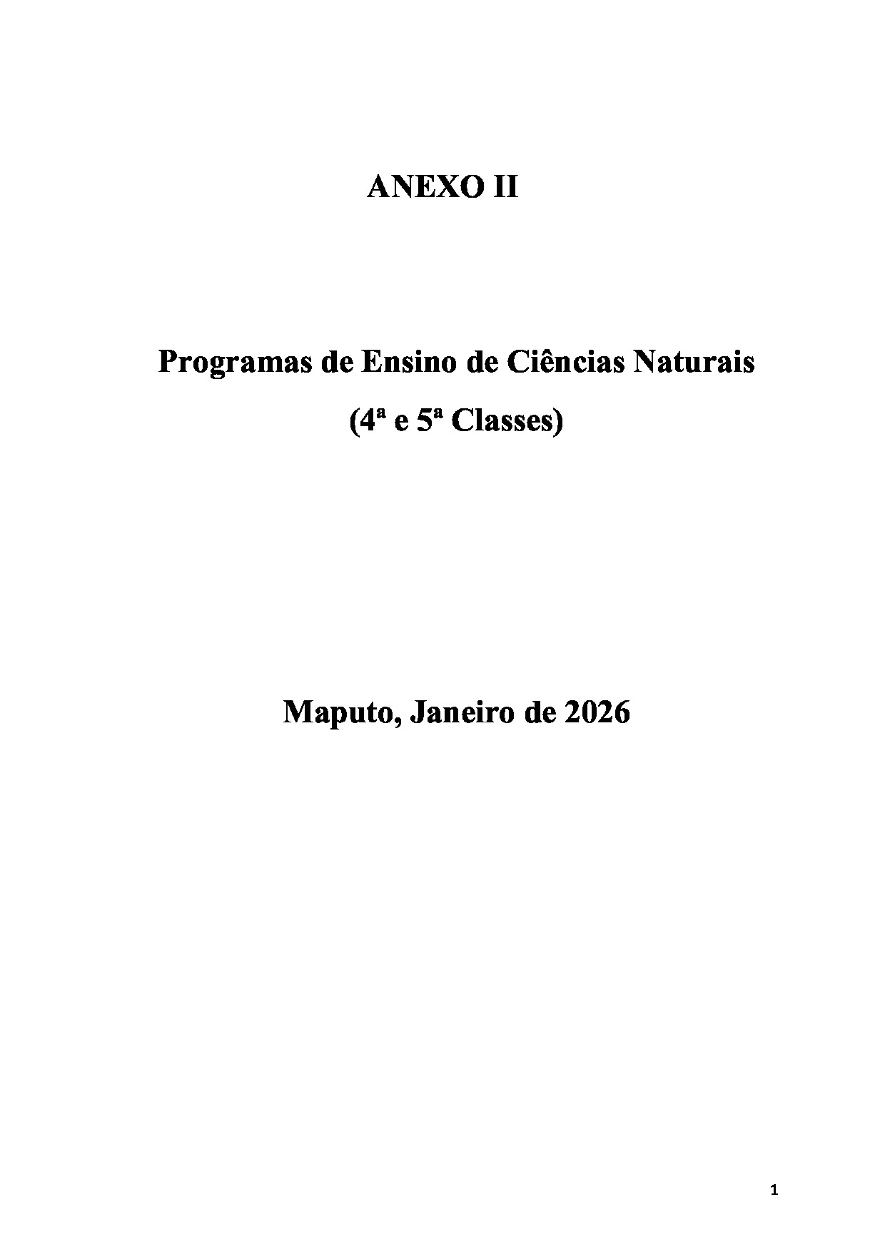 Manual do Professor de Ciências Naturais da 4ª e 5ª Classe – Moçambique 2025 em PDF