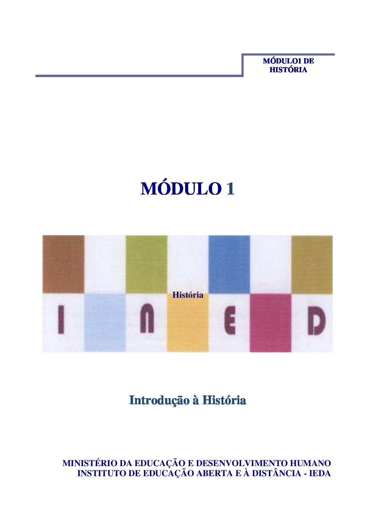 Módulo 1 de História do 2º Ciclo