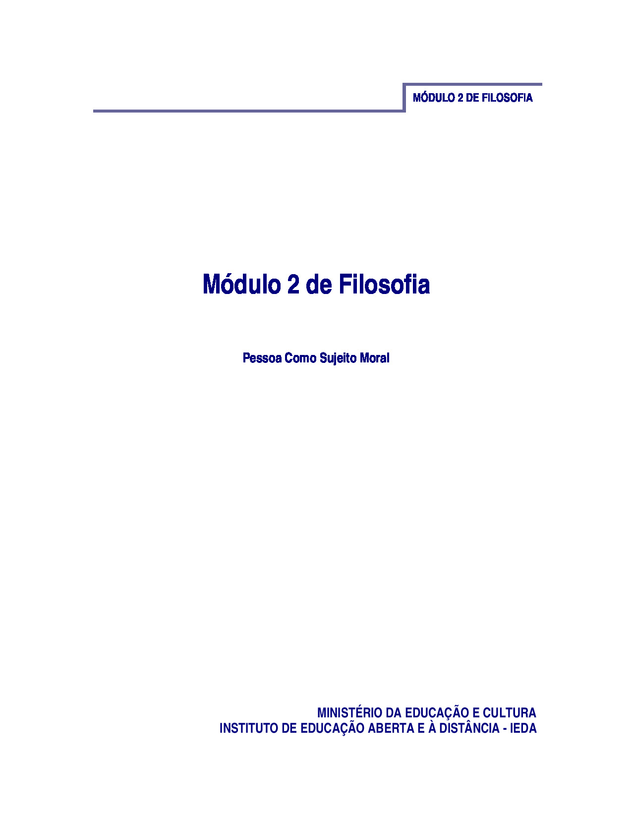 Módulo 2 de Filosofia do 2º Ciclo