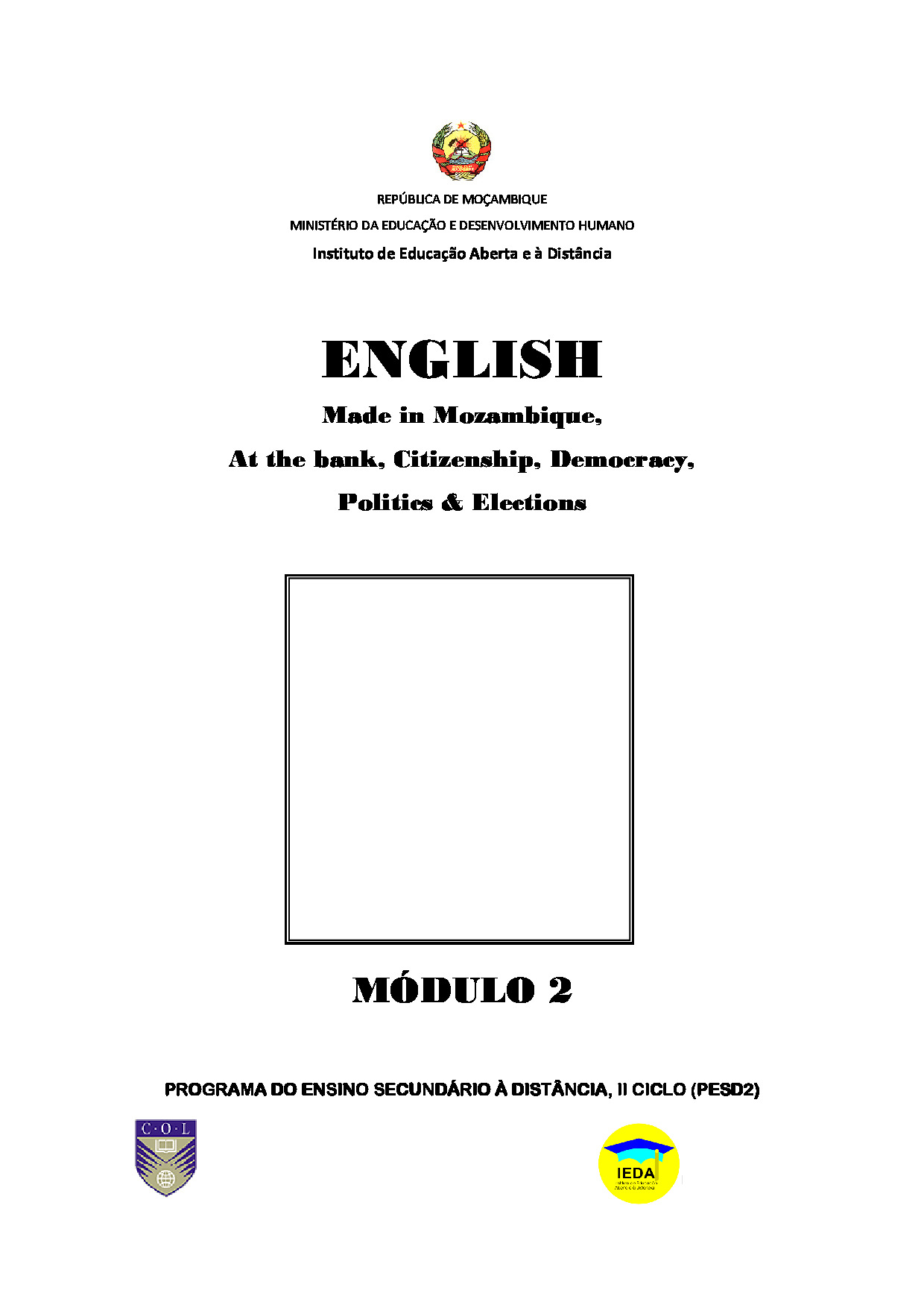 Módulo 2 de Inglês do 2º Ciclo