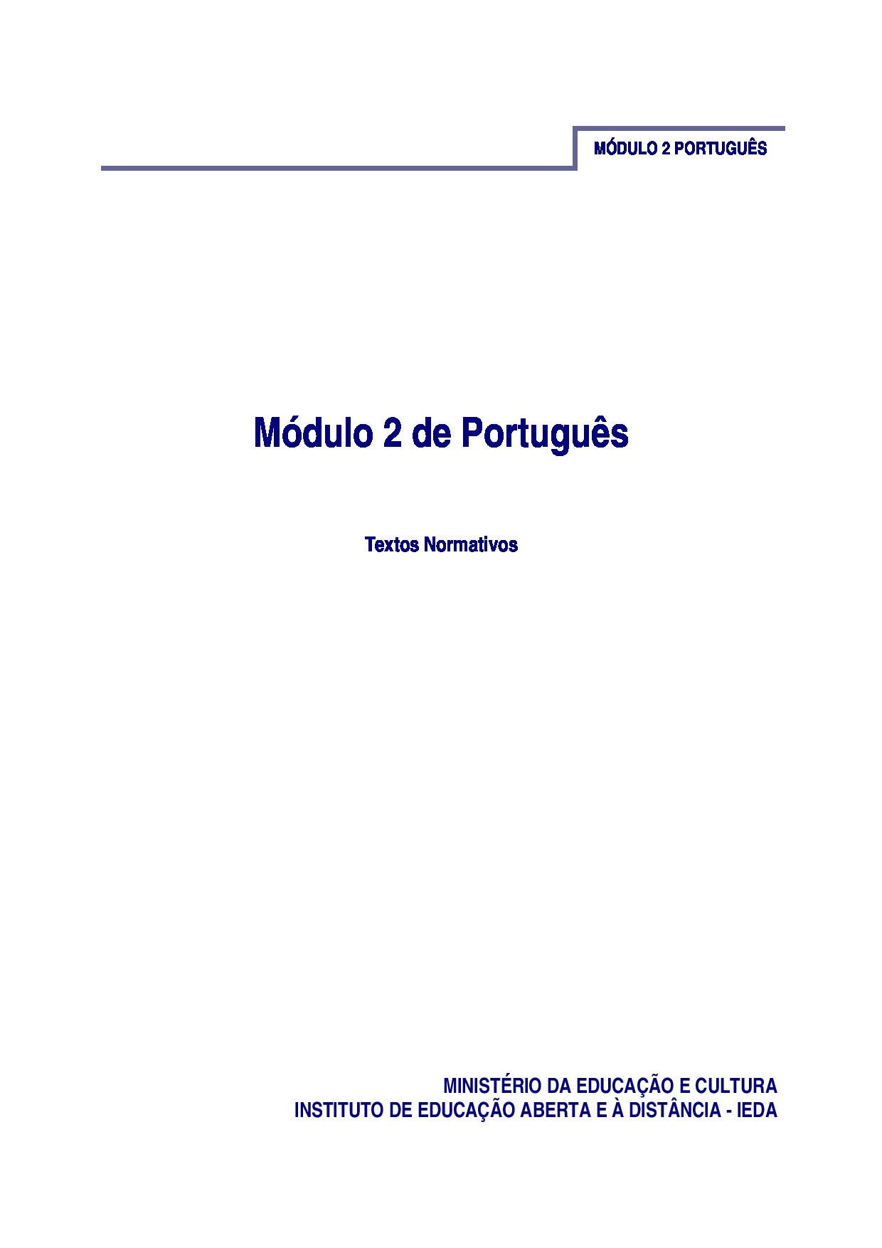 Módulo 2 de Português do 2º Ciclo