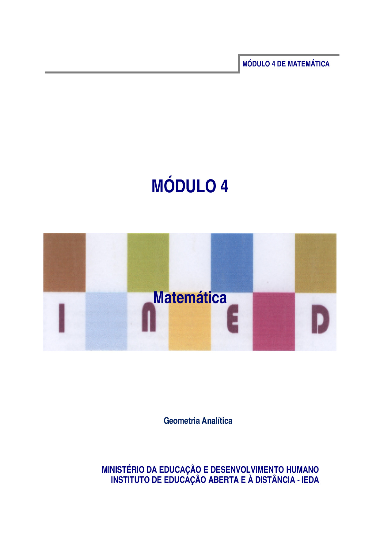 Módulo 4 de Matemática do 2º Ciclo