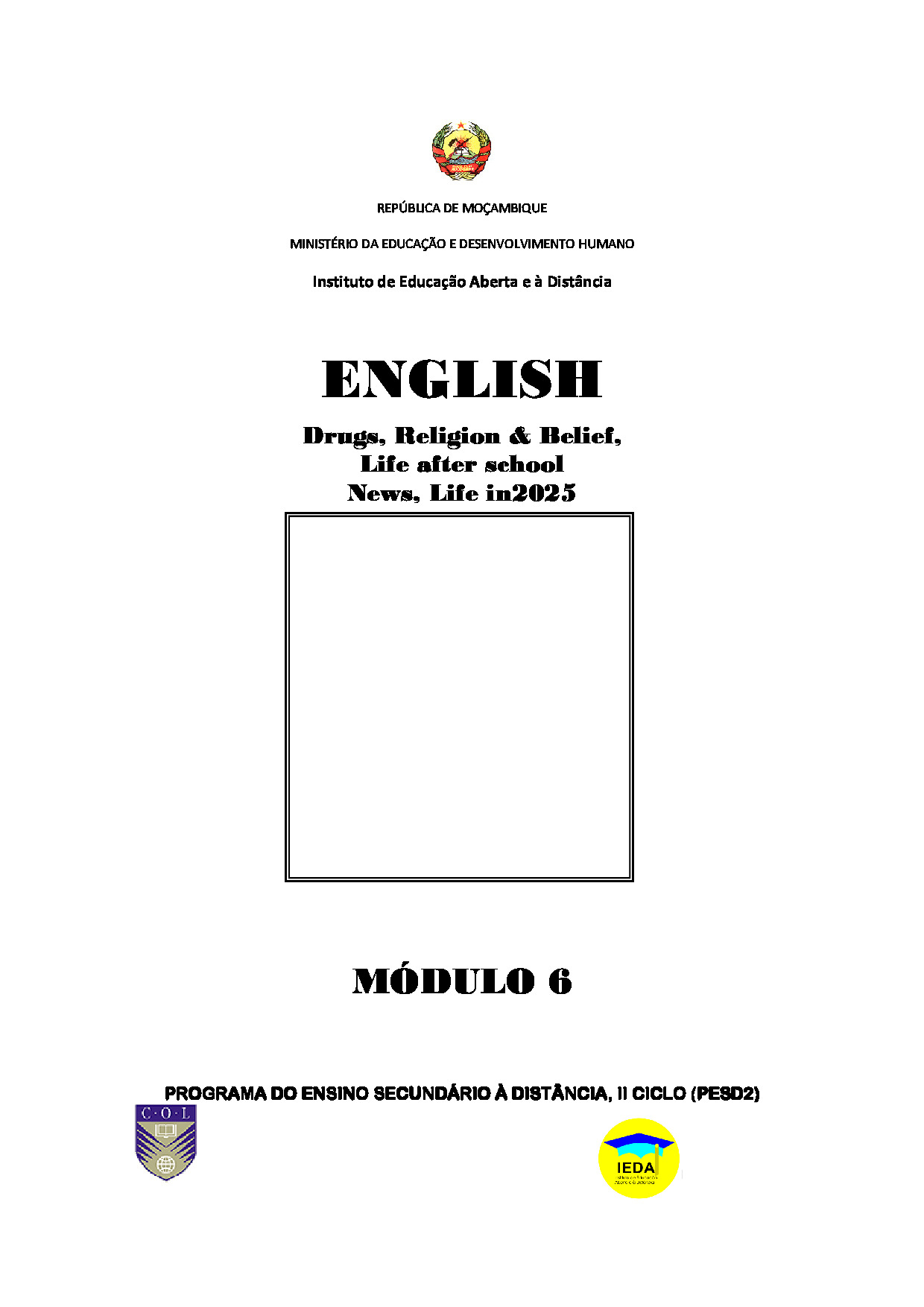 Módulo 5 de Inglês do 2º Ciclo