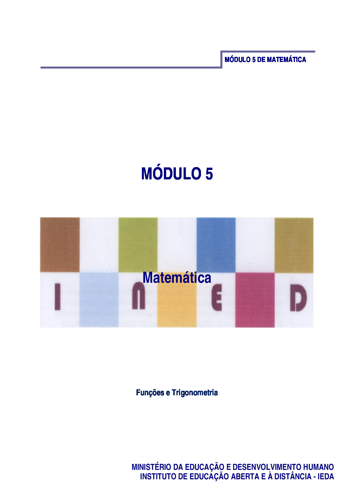 Módulo 5 de Matemática do 2º Ciclo