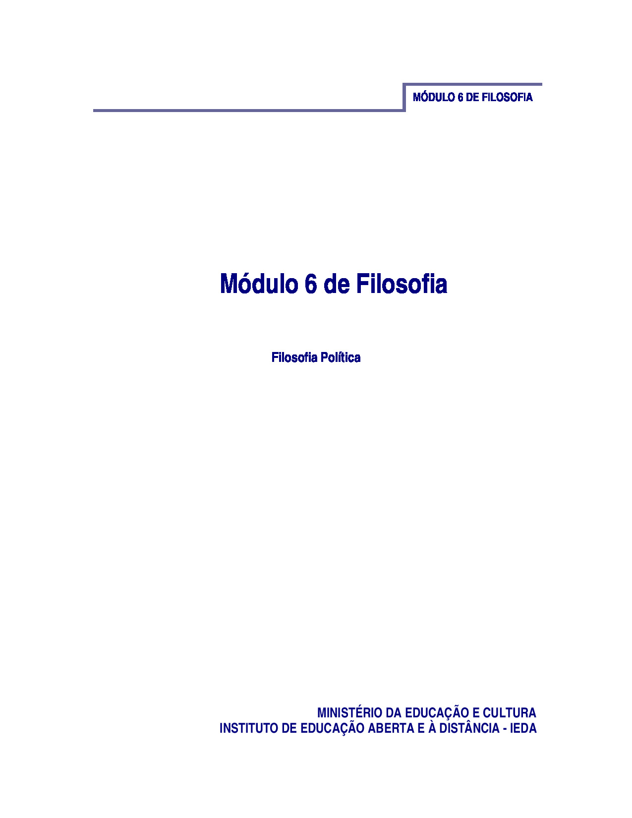 Módulo 6 de Filosofia do 2º Ciclo