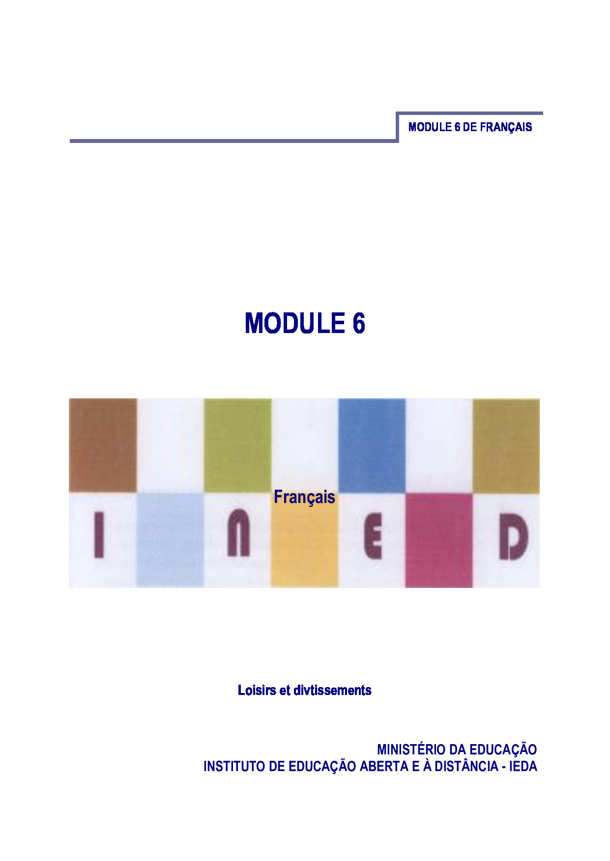 Módulo 6 de Francês do 2º Ciclo