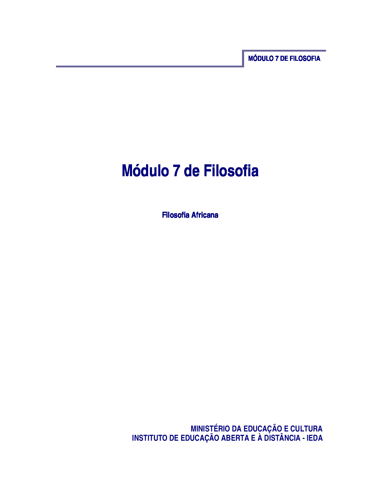 Módulo 7 de Filosofia do 2º Ciclo