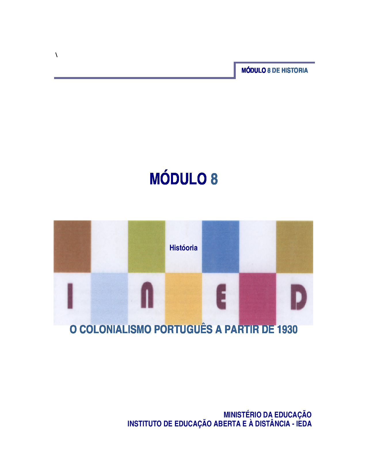 Módulo 8 de História do 2º Ciclo