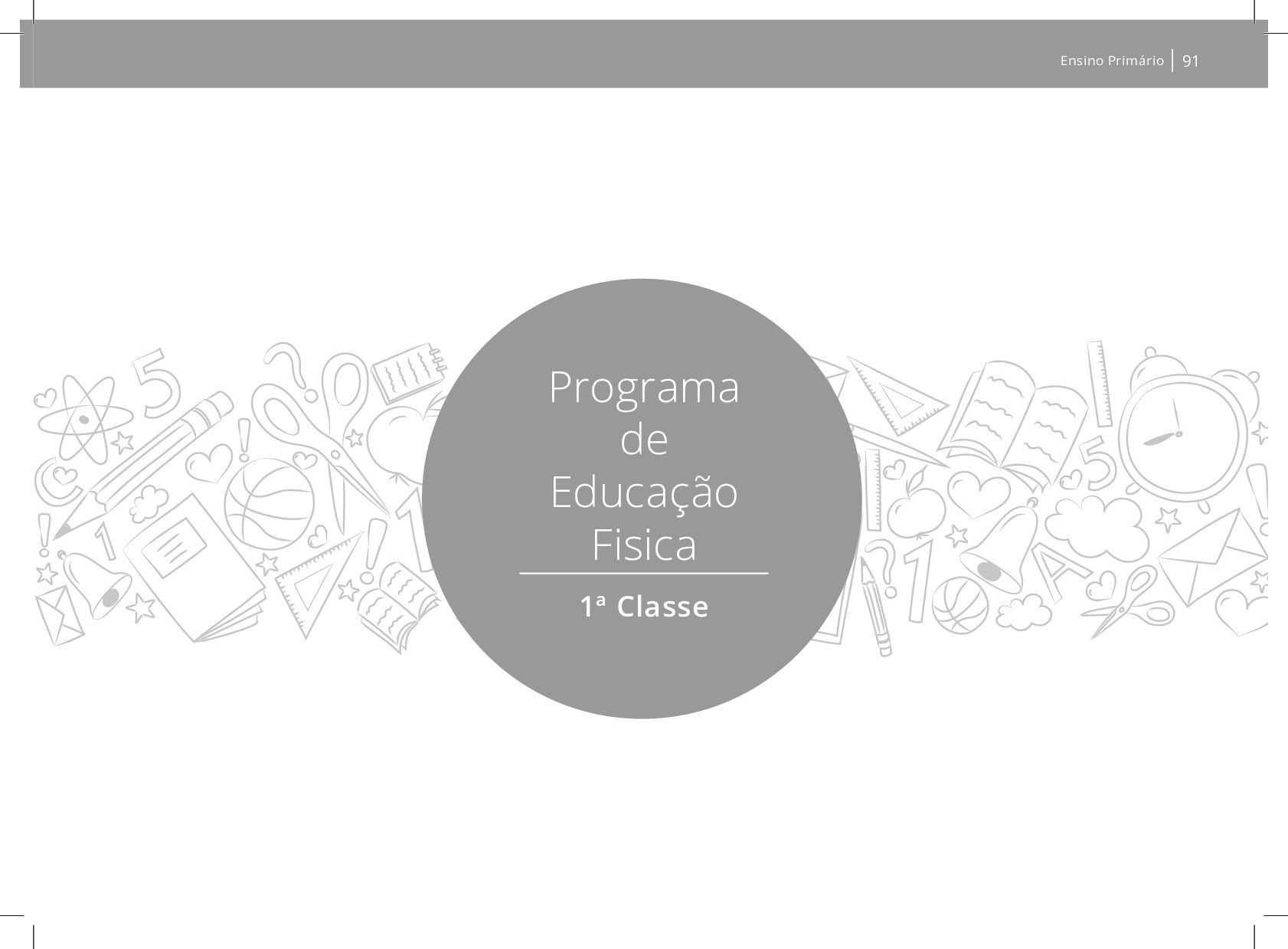 Programa de Educação Física da 1ª Classe – INADE Angola em PDF